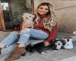 She is an animal lover and owns two cute dogs. She calls them her fur babies.